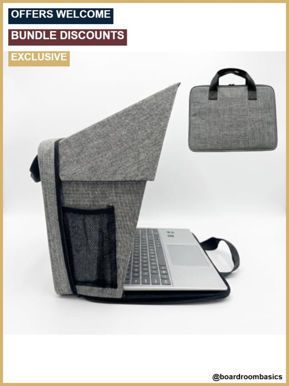 Laptop Sun Shade Carry Case Privacy Shield Fits 12-16 Inch
